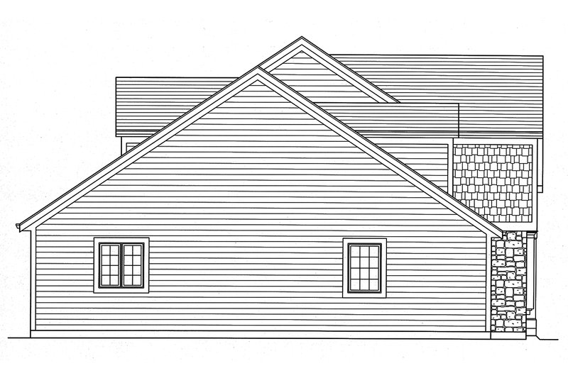 Home Plan - Left Side Elevation