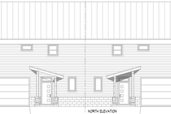 Exterior - Rear Elevation for Beach House Plan #932-1167 - 6 bed, 6 bath