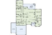 European Style House Plan - 4 Beds 3.5 Baths 2413 Sq/Ft Plan #17-2493 