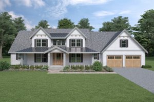 Cottage Exterior - Front Elevation Plan #1070-72