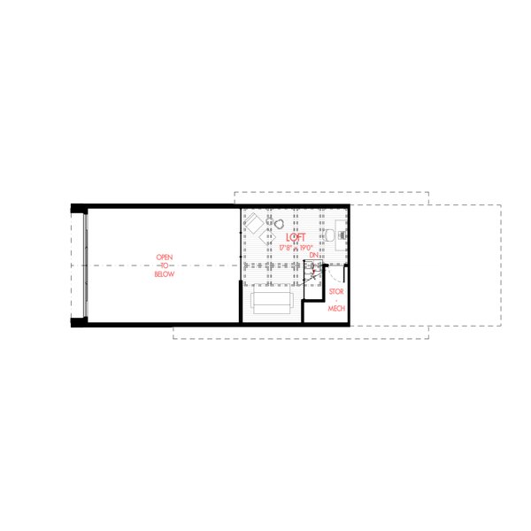 Home Plan - Cabin Floor Plan - Upper Floor Plan #80-227
