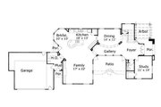 European Style House Plan - 4 Beds 3.5 Baths 3466 Sq/Ft Plan #411-452 