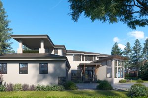 Exterior - Other Elevation for Contemporary House Plan #1066-140 - 6 bed, 6.5 bath