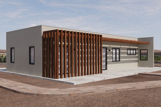 Exterior - Other Elevation for Contemporary House Plan #1106-42 - 2 bed, 2 bath