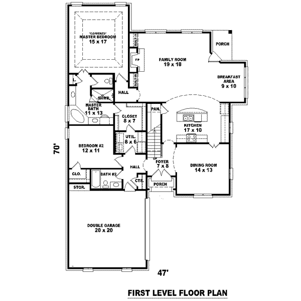 European Floor Plan - Main Floor Plan #81-1504