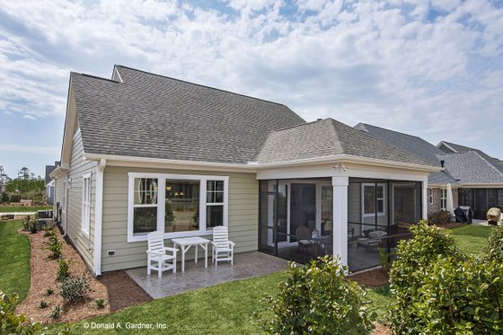 Exterior - Rear Elevation for Craftsman House Plan #929-437 - 3 bed, 2 bath