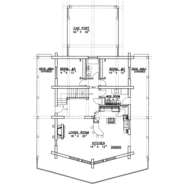 Dream House Plan - Traditional Floor Plan - Main Floor Plan #117-403