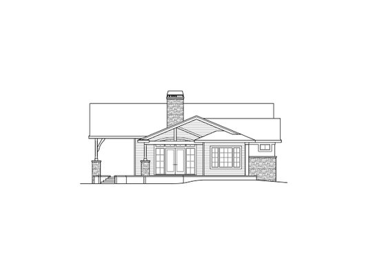 Exterior - Other Elevation for European House Plan #124-1062 - 3 bed, 3.5 bath