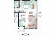 Country Style House Plan - 3 Beds 1.5 Baths 1530 Sq/Ft Plan #23-2181 