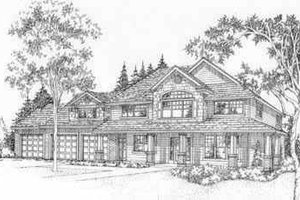 Traditional Exterior - Front Elevation Plan #78-202