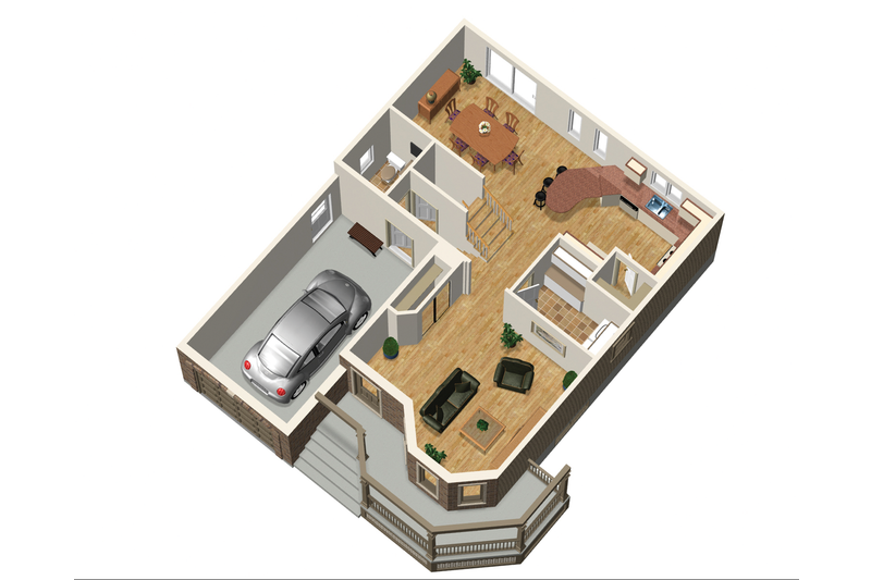 Home Plan - Floor Plan - Main Floor 1 for Victorian House Plan #25-4689 - 4 bed, 1 bath
