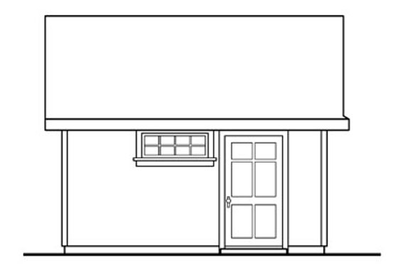Exterior - Other Elevation for Craftsman House Plan #124-786, 0 bath