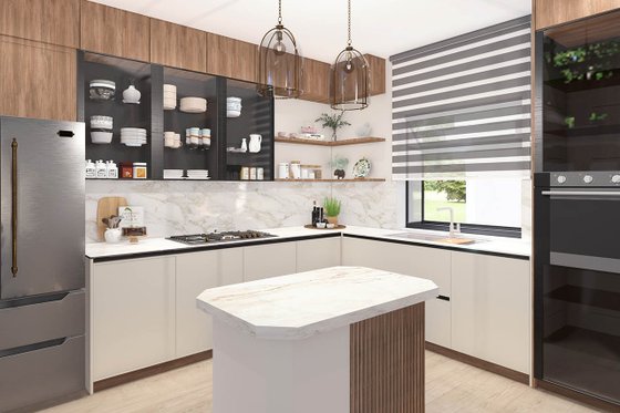 Interior - Kitchen for Farmhouse House Plan #124-269 - 3 bed, 3.5 bath