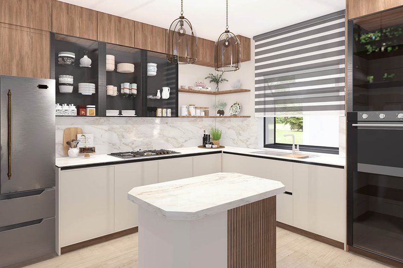 Home Plan - Interior - Kitchen for Farmhouse House Plan #124-269 - 3 bed, 3.5 bath