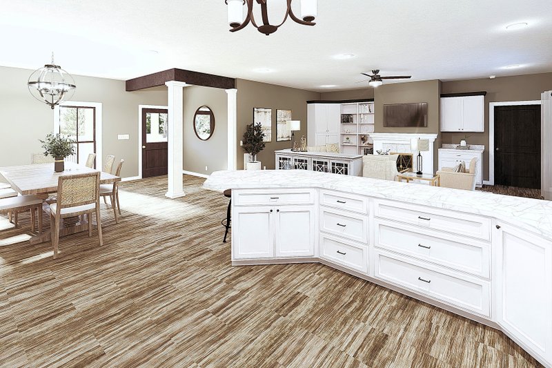 Dream House Plan - Interior - Dining Room for Farmhouse House Plan #44-287 - 3 bed, 2 bath