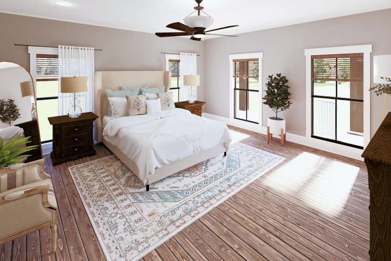 Home Plan - Interior - Master Bedroom 1 for Southern House Plan #44-269 - 3 bed, 2.5 bath
