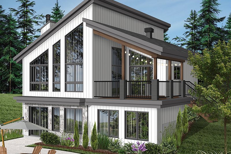 Cottage Style House Plan - 3 Beds 2 Baths 2085 Sq/Ft Plan #23-2713