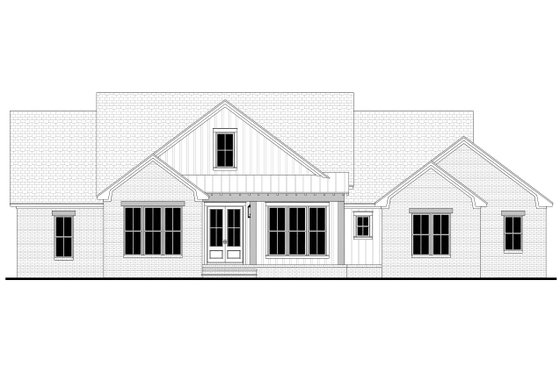 Exterior - Front Elevation 6 for Farmhouse House Plan #430-365 - 4 bed, 2.5 bath