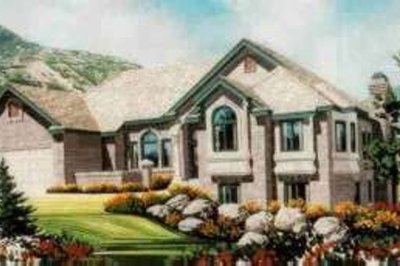 Exterior - Front Elevation for European House Plan #308-235 - 6 bed, 3.5 bath
