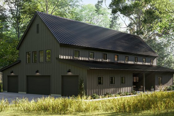Exterior - Other Elevation 4 for Barndominium House Plan #455-723 - 5 bed, 4 bath