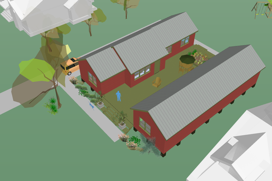 Exterior - Outdoor Living for Modern House Plan #460-9 - 3 bed, 2 bath