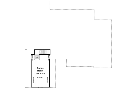 Floor Plan - Other Floor for European House Plan #21-268 - 3 bed, 2.5 bath
