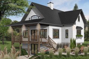 Country Exterior - Front Elevation Plan #23-757