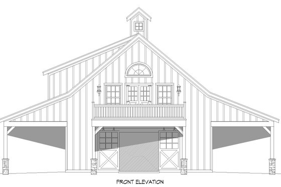 Exterior - Front Elevation 3 for Country House Plan #932-766 - 3 bed, 3 bath