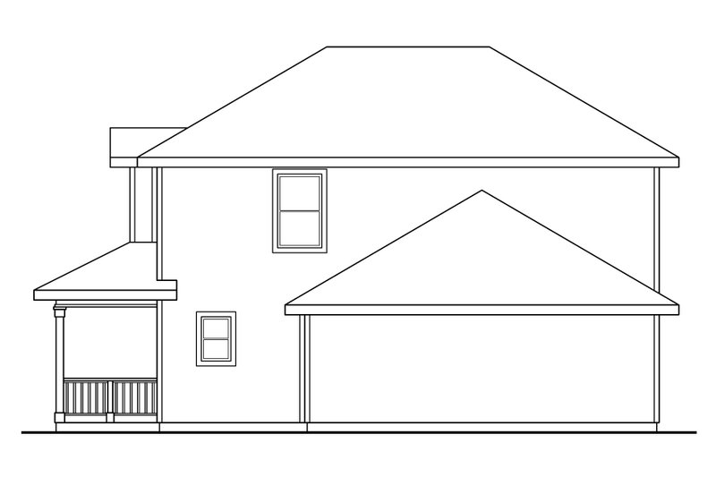House Plan Design - Exterior - Other Elevation 1 for Farmhouse House Plan #124-315 - 3 bed, 2.5 bath