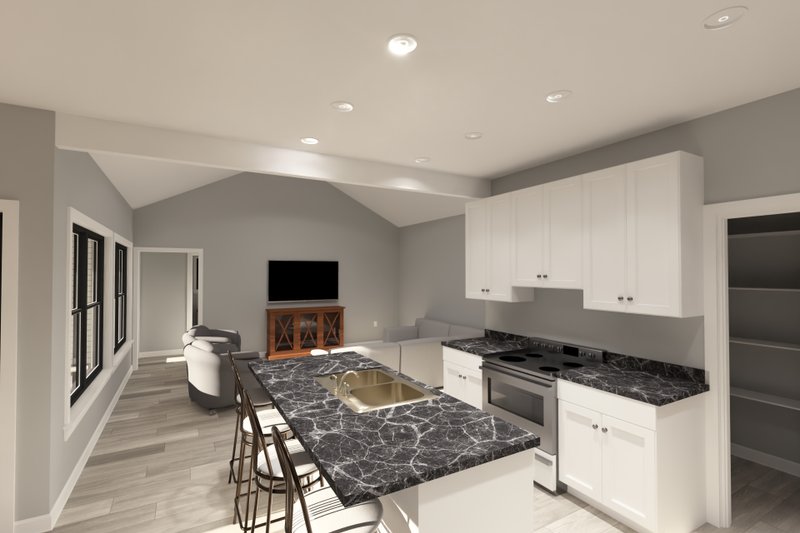 Architectural House Design - Interior - Kitchen for Cottage House Plan #513-2415 - 3 bed, 2 bath