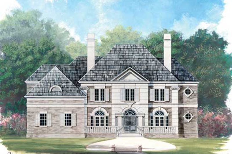 House Blueprint - Classical Exterior - Front Elevation Plan #119-113