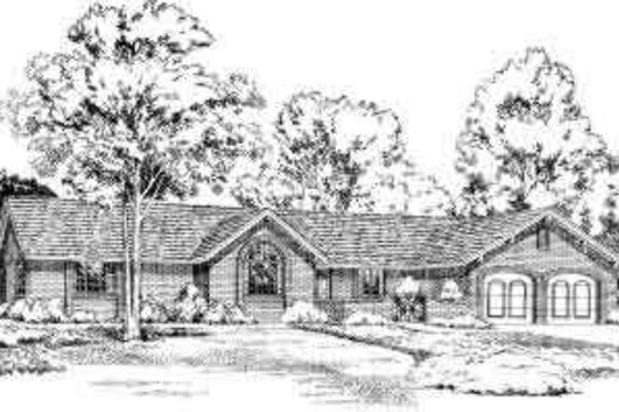 Exterior - Front Elevation for Traditional House Plan #312-411 - 4 bed, 2.5 bath