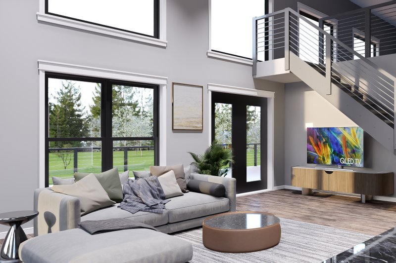 Dream House Plan - Interior - Family Room for Contemporary House Plan #932-1314 - 3 bed, 2.5 bath