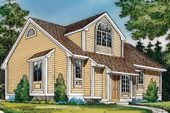 Exterior - Front Elevation for Traditional House Plan #312-324 - 3 bed, 2 bath