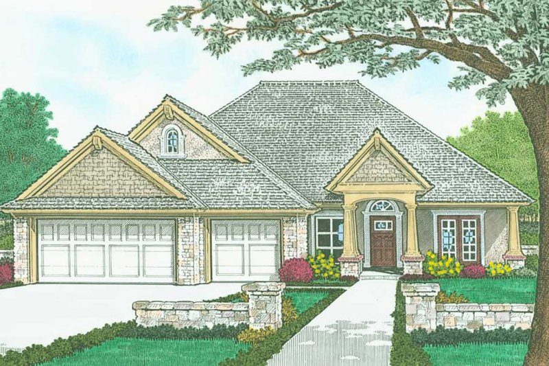 Home Plan - Craftsman Exterior - Front Elevation Plan #310-1320