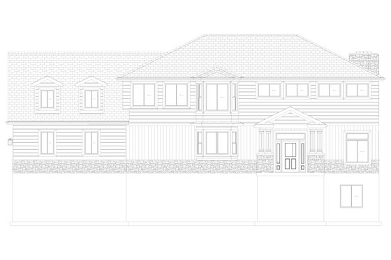 Exterior - Front Elevation 7 for Craftsman House Plan #1060-53 - 3 bed, 2.5 bath
