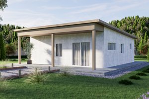 Modern Exterior - Front Elevation Plan #1106-64