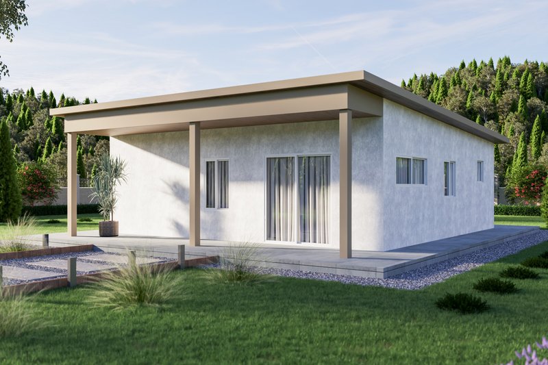 Modern Style House Plan - 2 Beds 2 Baths 745 Sq/Ft Plan #1106-64