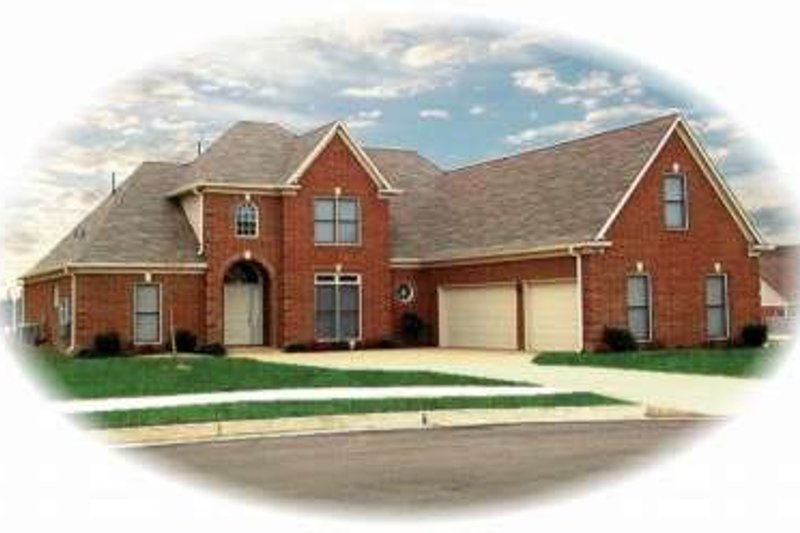Exterior - Front Elevation 2 for European House Plan #81-1119 - 3 bed, 2.5 bath
