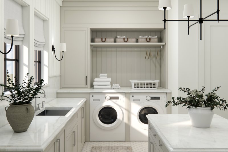 Home Plan - Interior - Laundry for Farmhouse House Plan #1114-92 - 2 bed, 2.5 bath