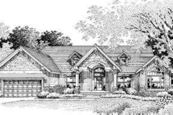 Exterior - Front Elevation for Traditional House Plan #53-343 - 3 bed, 2.5 bath
