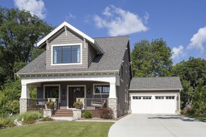 House Blueprint - Craftsman Exterior - Front Elevation Plan #901-148