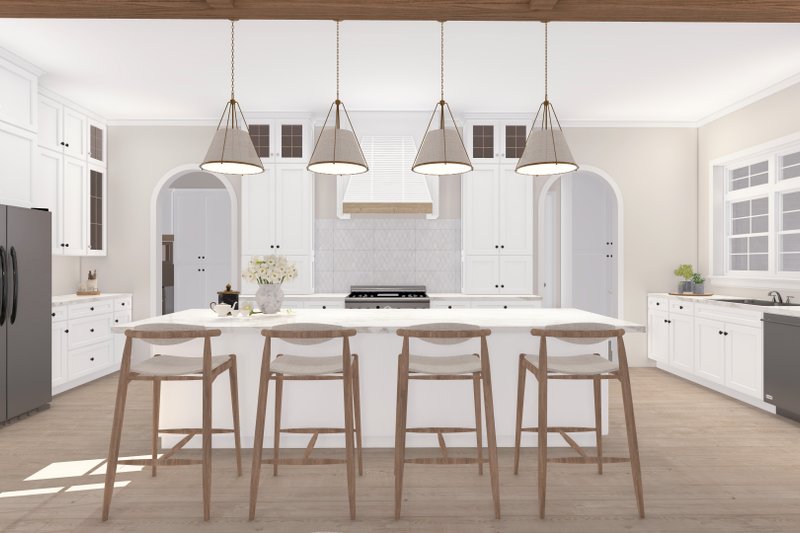 House Plan Design - Interior - Kitchen for European House Plan #1117-10 - 4 bed, 4.5 bath