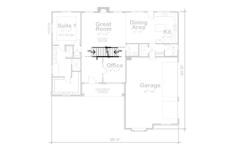 Architectural House Design - Floor Plan - Other Floor for Modern House Plan #20-2493 - 4 bed, 3.5 bath