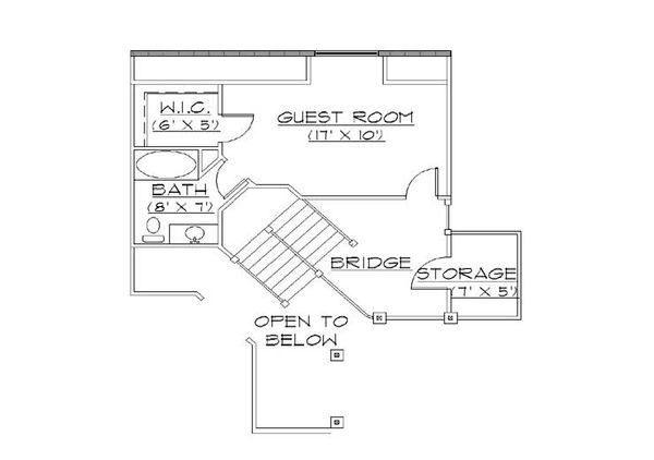 Home Plan - European Floor Plan - Upper Floor Plan #5-389