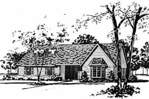 Cottage Exterior - Front Elevation Plan #36-274