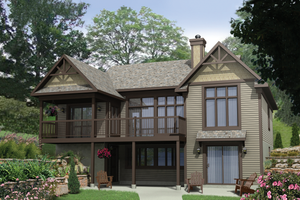 Country Exterior - Front Elevation Plan #25-4571