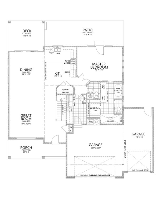 Contemporary Floor Plan - Main Floor Plan #112-217