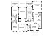 Mediterranean Style House Plan - 5 Beds 6.5 Baths 6075 Sq/Ft Plan #420-185 