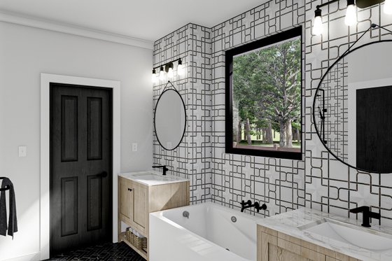 Interior - Master Bathroom for Modern House Plan #455-284 - 4 bed, 3.5 bath